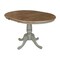 International Concepts Round 36 in Rd Extension Dining Table, 4 X-back Chairs, Hickory/Stone, 36 W, 48 L, 29.3 in H, Wood K41-36RXT-C613-4 - alternate 2
